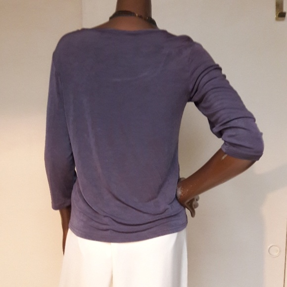 Western ConnectionSliky Gray Blouse - Picture 3 of 4